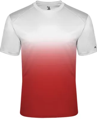 Badger Sportswear 2203 Youth Ombre T-Shirt Red