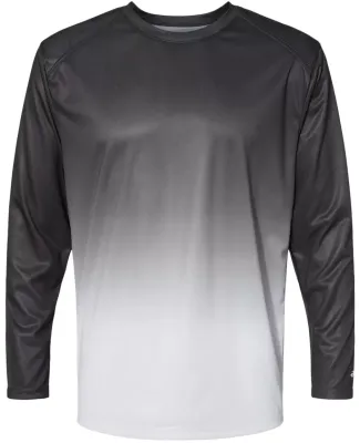 Badger Sportswear 4204 Ombre Long Sleeve T-Shirt Graphite