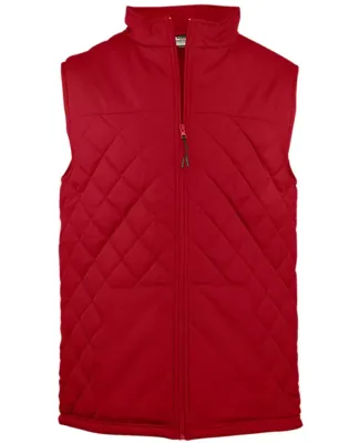 Badger Sportswear 2660 Youth Quilted Vest Red