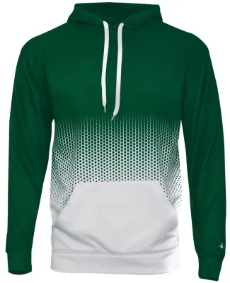 Badger Sportswear 1404 Hex 2.0 Hooded Sweatshirt in Forest