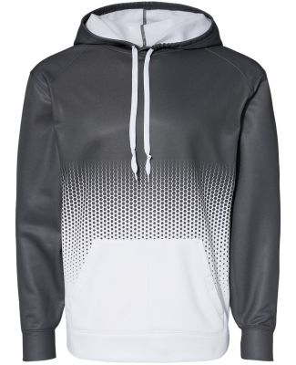 Badger Sportswear 1404 Hex 2.0 Hooded Sweatshirt in Graphite