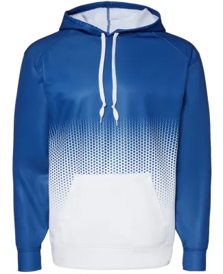 Badger Sportswear 1404 Hex 2.0 Hooded Sweatshirt in Royal