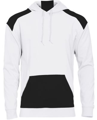 Badger Sportswear 1440 Breakout Performance Fleece in White/ black