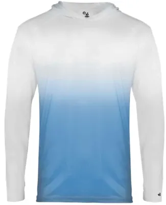Badger Sportswear 2205 Youth Ombre Long Sleeve Hoo Columbia Blue