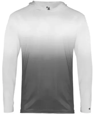Badger Sportswear 2205 Youth Ombre Long Sleeve Hoo Graphite