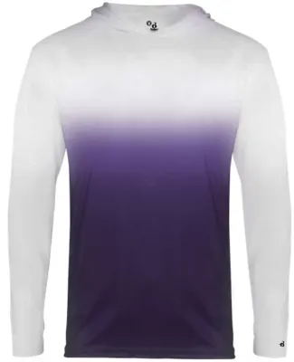 Badger Sportswear 2205 Youth Ombre Long Sleeve Hoo Purple