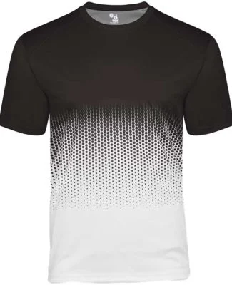 Badger Sportswear 2220 Youth Hex 2.0 T-Shirt in Black
