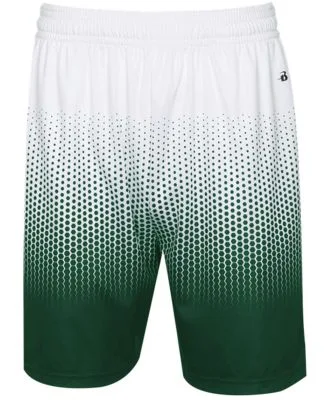Badger Sportswear 2221 Youth Hex 2.0 Shorts in Forest