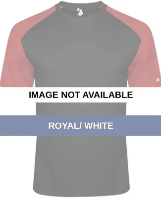 Badger Sportswear 2230 Youth Breakout T-Shirt Royal/ White