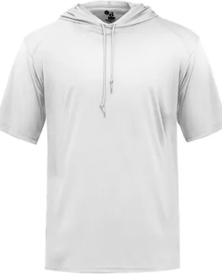 Badger Sportswear 4123 B-Core Hooded T-Shirt White
