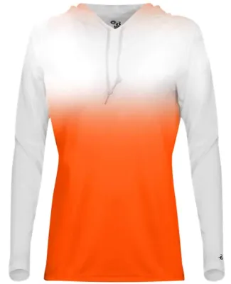Badger Sportswear 4208 Women's Ombre Long Sleeve H Burnt Orange