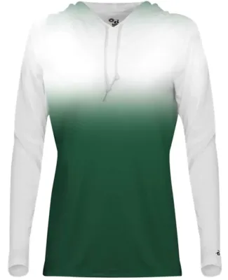 Badger Sportswear 4208 Women's Ombre Long Sleeve H Forest