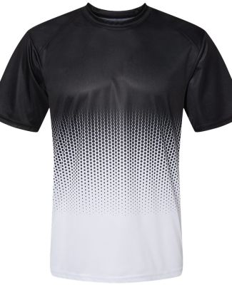 Badger Sportswear 4220 Hex 2.0 T-Shirt in Black