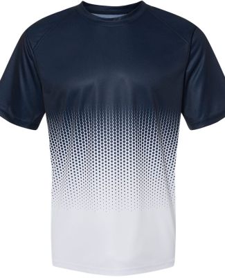 Badger Sportswear 4220 Hex 2.0 T-Shirt in Navy
