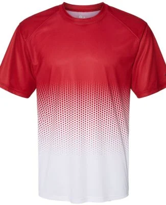 Badger Sportswear 4220 Hex 2.0 T-Shirt in Red