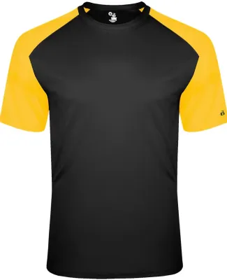 Badger Sportswear 4230 Breakout T-Shirt in Black/ gold
