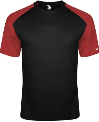Badger Sportswear 4230 Breakout T-Shirt Black/ Red