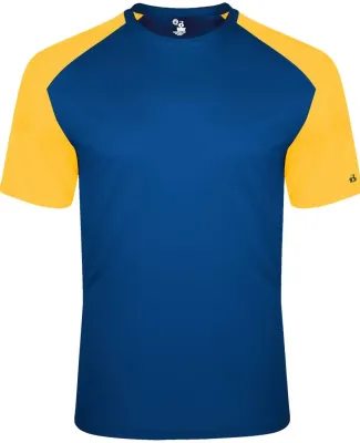 Badger Sportswear 4230 Breakout T-Shirt in Royal/ gold