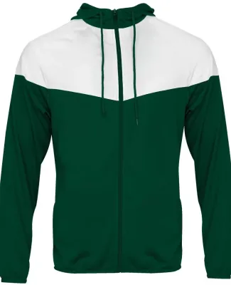 Badger Sportswear 7722 Spirit Outer-Core Jacket in Forest/ white