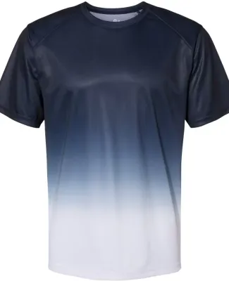 Badger Sportswear 4209 Reverse Ombre T-Shirt Navy