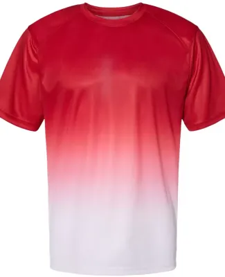 Badger Sportswear 4209 Reverse Ombre T-Shirt Red