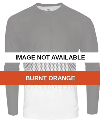 Badger Sportswear 2224 Youth Hex 2.0 Long Sleeve T Burnt Orange