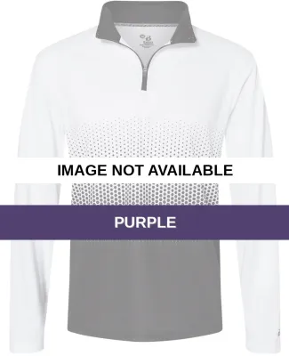 Badger Sportswear 4222 Hex 2.0 Quarter Zip Pullove Purple
