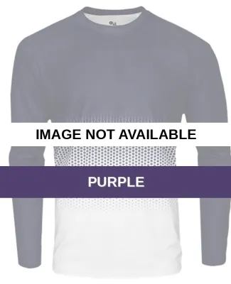 Badger Sportswear 4224 Hex 2.0 Long Sleeve T-Shirt Purple