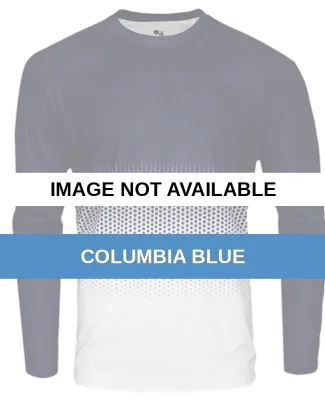 Badger Sportswear 4224 Hex 2.0 Long Sleeve T-Shirt Columbia Blue