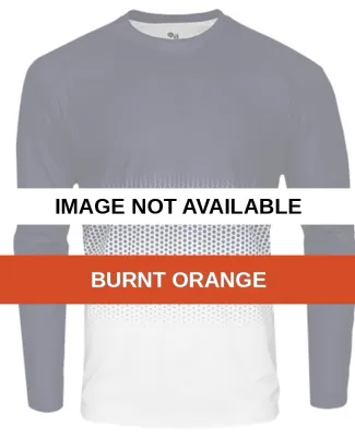 Badger Sportswear 4224 Hex 2.0 Long Sleeve T-Shirt Burnt Orange