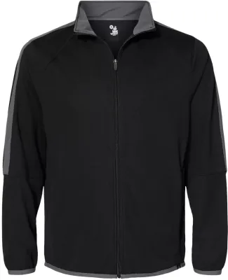Badger Sportswear 7721 Blitz Outer-Core Jacket in Black/ graphite