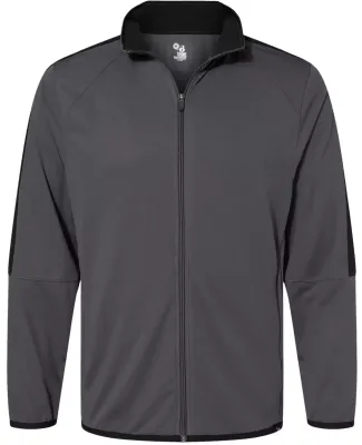 Badger Sportswear 7721 Blitz Outer-Core Jacket in Graphite/ black