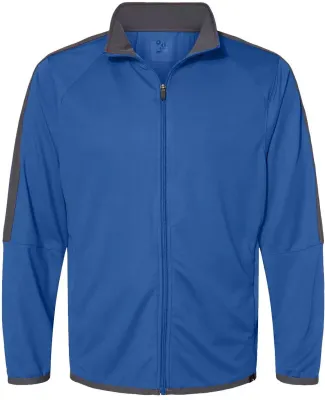 Badger Sportswear 7721 Blitz Outer-Core Jacket in Royal/ graphite