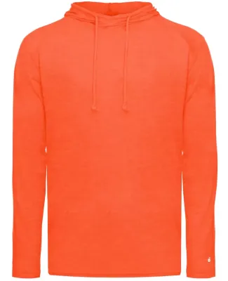 Badger Sportswear 4905 Tri-Blend Surplice Hooded L in Burnt orange heather