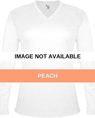 Badger Sportswear 4964 Women's Tri-Blend Long Slee Peach