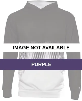 Badger Sportswear 2404 Youth Hex 2.0 Hooded Sweats Purple