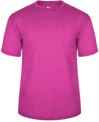 Badger Sportswear 2940 Youth Triblend T-Shirt in Hot pink heather
