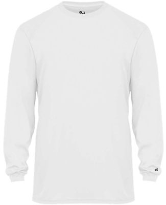 Badger Sportswear 2944 Youth Triblend Long Sleeve  in White