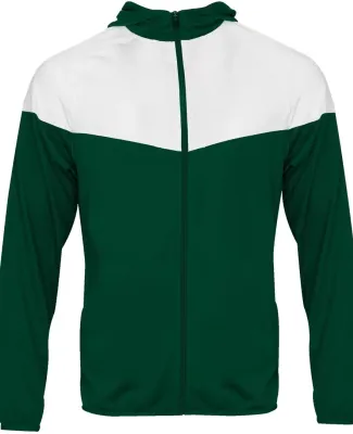 Badger Sportswear 2722 Youth Sprint Outer-Core Jac in Forest/ white