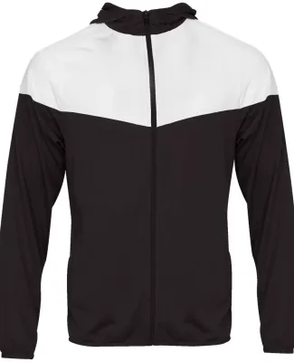 Badger Sportswear 2722 Youth Sprint Outer-Core Jac in Black/ white