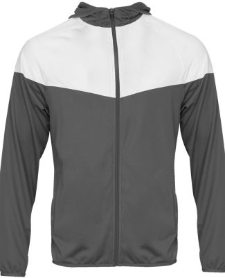 Badger Sportswear 2722 Youth Sprint Outer-Core Jac in Graphite/ white