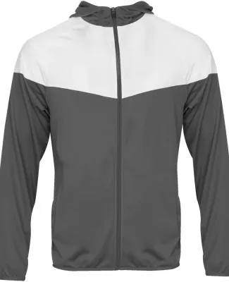 Badger Sportswear 2722 Youth Sprint Outer-Core Jac in Graphite/ white