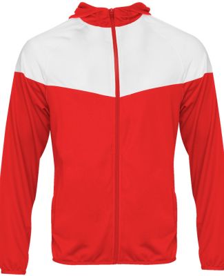 Badger Sportswear 2722 Youth Sprint Outer-Core Jac in Red/ white