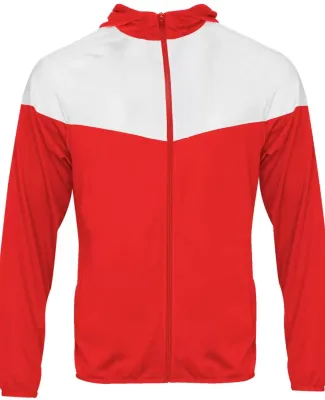 Badger Sportswear 2722 Youth Sprint Outer-Core Jac in Red/ white