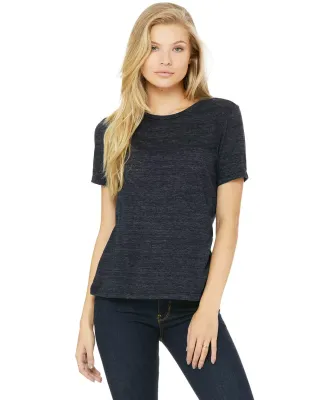 Bella + Canvas 6416 Ladies' Relaxed Vintage Slub T in Navy slub