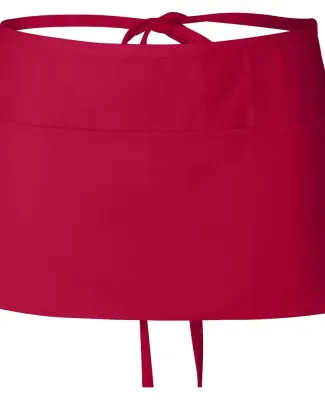 Q-Tees Q2115 Waist Apron with Pockets Red