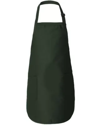 Q-Tees Q4350 Full-Length Apron with Pockets Forest
