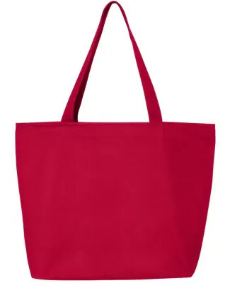 Q-Tees Q611 25L Zippered Tote Red
