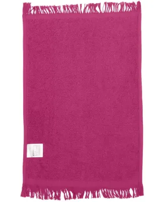 Q-Tees T100 Fringed Fingertip Towel Hot Pink