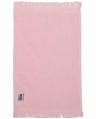 Q-Tees T100 Fringed Fingertip Towel Light Pink